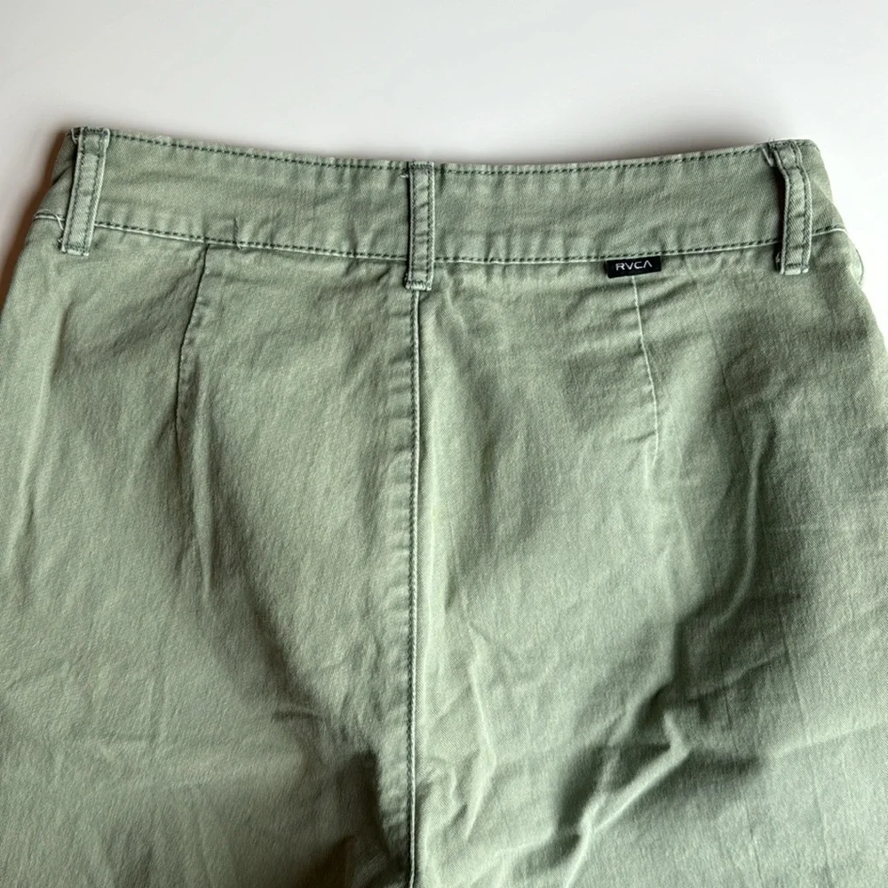RVCA wide leg pale green feminine size 26 inseam 24 - Picture 7 of 12